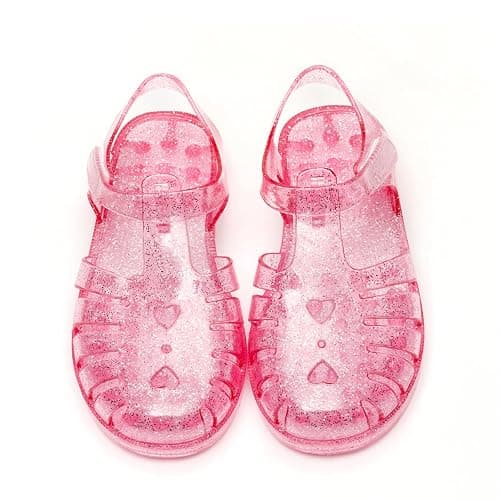 HaHaGuu Girls Jelly Sandals Summer Costume Princess Dress Flat Breathable Waterproof Fisherman Gladiator Shoes For Girl Closed Toe Beach Flat-Sandals For Toddler Little Kid Big Kids - Image 1