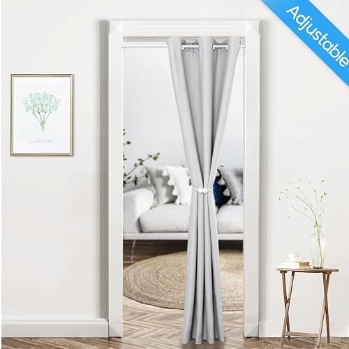 Zipglo 2 Pack Spring Tension Rods 28-45 Inches, 5/8 Inch Diameter White No Drill Spring Loaded Adjustable Extendable, Small Short Tension Curtain Rod for Windows Kitchen Doorway Closet Cupboard thumbnail 2