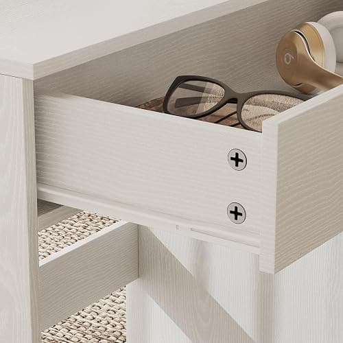 TUSY Office Desk and 5-Drawer Cabinet Set, 31.5" H White Desk with Drawers, 47.24" W Executive Desks with Storage, Computer Table for Home Office, Study, Small Spaces thumbnail 7