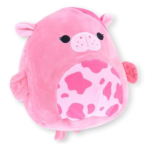 Squishmallows Official Kellytoy Plush 8 Inch Squishy Stuffed Toy Animal (Kerry The 'Strawberry Milk' Sea Cow) - Image 1