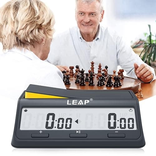 LEAP Chess Clock Digital Timer Advanced for Game and Chess Timer with Large Screen Bonus & Delay Count Down up Alarm thumbnail 2