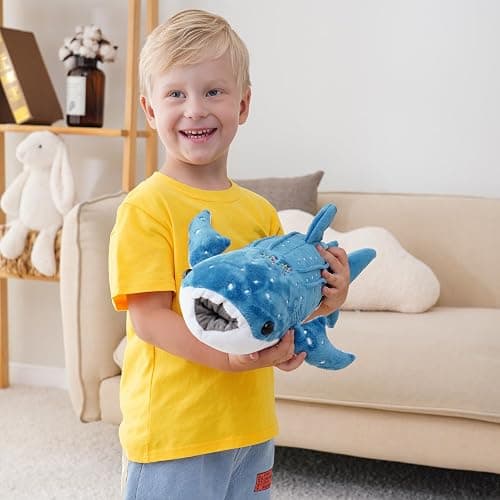 Mukouxun 18.5 inch Whale Shark Stuffed Animal Whale Shark Plush Whale Shark Kids Plush Toy Pillows Stuffed Blue Whale Doll thumbnail 4