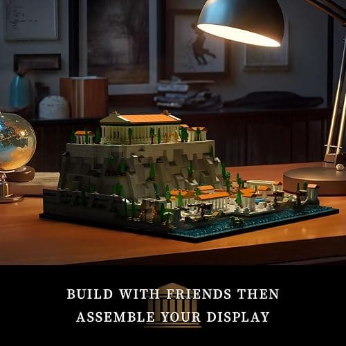 Givenni Architecture The Acropolis in Athens Building Sets; Collectible Model for Adults; Home Décor Model Building Kit, Creative DIY Activity, Famous Landmarks Collection (1947 Pieces) thumbnail 4