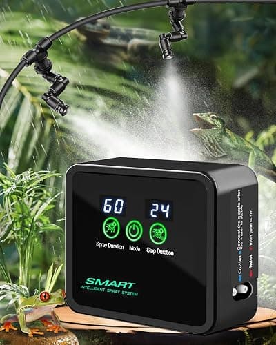 Reptile Humidifiers Smart Misting System, Reptile Mister Automatic with Timer, Terrariums Humidifier with 360°Adjustable Misting Nozzles, Spray Kit for Rainforest Plants Amphibian thumbnail 2