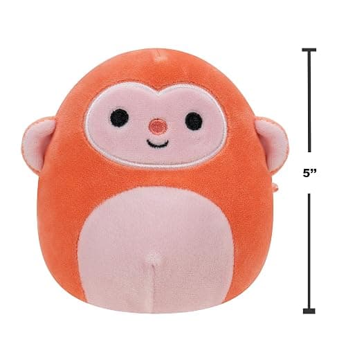Squishmallows Original Elton Peach Monkey 3-Pack: 8-Inch, 5-Inch & 3.5-Inch Clip-On Plush - Little Ultrasoft Official Jazwares Plush thumbnail 4