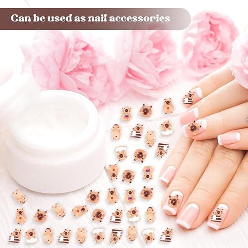 GGSTDDUP 200 Pcs Mini Resin Capybara Random Tiny Capybara Figurines | Miniature Animal Figurines for DIY Cake Decoration Ornaments Crafts Moss Landscape thumbnail 5