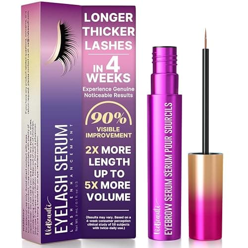 Premium Eyelash Serum and Eyebrow Enhancer by VieBeauti, Lash boost Serum for Fuller and Thicker Lashes & Brows (3ML) - Image 1