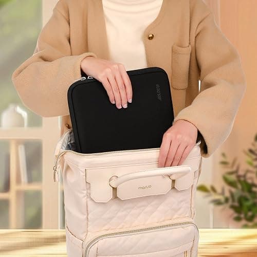 MOSISO Laptop Case 13.3 inch, 13-13.3 inch Laptop Sleeve with Small Case | Compatible with MacBook Air/Pro 13/Pro 14 M5 M4 M3 M2 M1, HP Dell ASUS Lenovo, Neoprene Computer Sleeve Bag, Black thumbnail 6