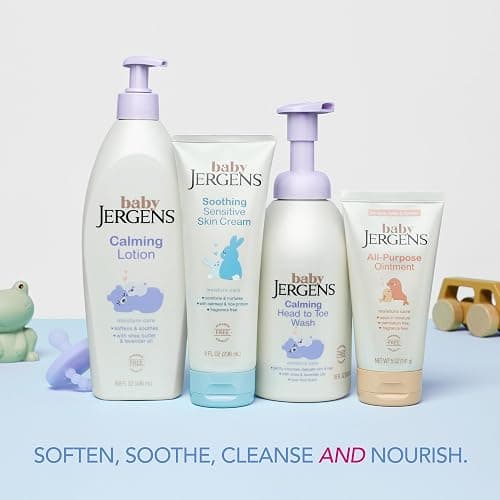 Jergens Baby Calming Head-to-Toe Foaming Wash & Shampoo, 18 Fl Oz | Tear-Free Formula, Shea & Lavender Oils, Rich Foam, Gentle Cleansing, Dermatologist Tested thumbnail 7