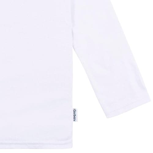 Gerber Baby Toddler 5-Pack Solid Long Sleeve T-Shirts Jersey 160 GSM - 18 Months - White thumbnail 4