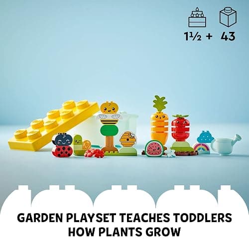 LEGO DUPLO My First Organic Garden Brick Box Building Toys - Stacking Blocks for Toddlers, Girls & Boys, Ages 1.5+ - Sensory Learning & Educational Toys for Fine Motor Skills - 10984 thumbnail 2