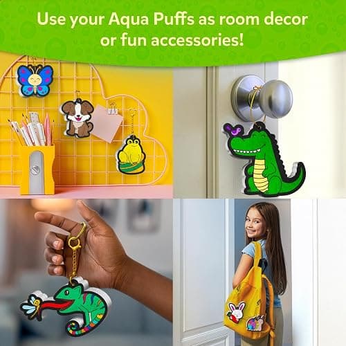 Skillmatics Aqua Puffs Animals, Art & Craft, Paint by Number, Gift for Kids | DIY Puffy Keychains, Screen-Free, Mess-Free Activity, Travel & Creative Kit for Girls & Boys Ages 4, 5, 6, 7, 8, 9, 10 thumbnail 7