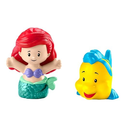 Fisher-Price Little People Disney Princess Ariel's Sea Carriage | Light-Up Musical Vehicle, Includes Ariel & Flounder Figures for Pretend Play, Toddler Toy for Kids Ages 18+ Months thumbnail 5