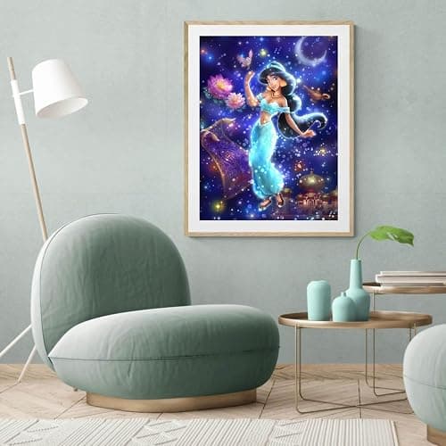 RYMILIE Diamond Painting Kits for Adults - Princess DIY 5D Diamond Art Kits Full Drill Diamond Dots Paintings with Diamonds Gem Art and Crafts Home Decor 12x16inch thumbnail 2