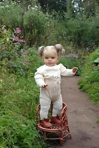 Angelbaby Big Size Realistic Reborn Toddler Girl Dolls 26 Inch Soft Silicone Baby Doll Real Life Beautiful Princess Girl with Blonde Hair Blue Eyes Real Looking Collectible Art Doll for Kids thumbnail 8