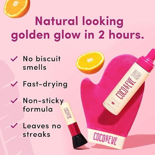 Coco & Eve Bali Bae Self Tan Set (Ultra Dark). All Natural Sunless Tanning Mousse. Instant Self Tanning Lotion with Bronzer, Mitt Applicator, Kabuki Brush and Back Applicator for Flawless Application. thumbnail 5