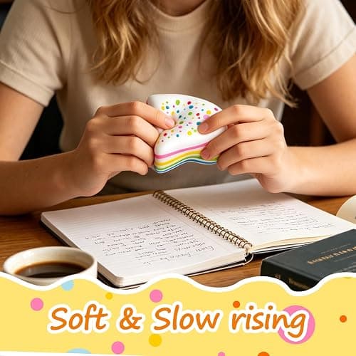 Cake Squishy, Jumbo Slow Rising Cake Squeeze Fidget Sensory Toy Giant Layer Cake Soft Relief Squishy for Adults Birthday Gift Party Favor (1pcs) thumbnail 5