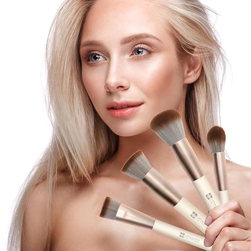 Makeup Brushes HEYMKGO Makeup Brush Set Professional 18 Pcs Make up Brushes with Travel Bag Premium Synthetic Foundation Powder Blush Blending Face Brush Eyeshadow Eyeliner Make Up Brush Kit thumbnail 6