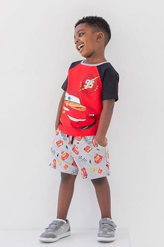 Disney Boys' T-Shirt and French Terry Shorts Set Toddler to Big Kid | 2-Piece Set, Crewneck T-Shirt, Comfortable Waistband, Soft Cotton Blend thumbnail 2