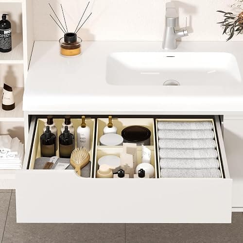 DIMJ Drawer Organizer Clothes - 20 Pack Closet Drawer Organizer Bins for Baby Clothes Storage, Fabric Dresser Organizer for Nursery Bedroom, Foldable Small Drawer Dividers for Underwear Socks thumbnail 6