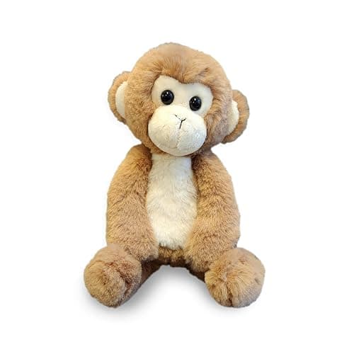 World's Softest Plush Stuffed Animal for Baby, Toddler, Kids, Adults - Adorable Toy Made from Kid-Friendly, Quality Materials - Lushee MoMo Monkey, 10" - Image 1