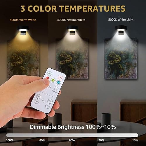 Matte Black Rechargeable Poster Lights thumbnail 3