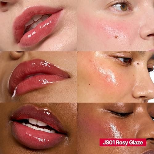 fwee Glowy Jelly Pot | Dewy Jelly Lip & Blush Color, Tinted Glow Balm, Dewy Buildable Finish – Rosy Glaze (Dusty Rose) | 0.14 oz thumbnail 2