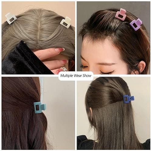 Kleine Haarklammern für Damen – Mini-Haarspangen für dünne, dicke, mittelgroße Haar-Accessoires, niedliche Kiefer-Haarspangen mit starkem Halt und Geschenk-Box, 22 Stück thumbnail 3