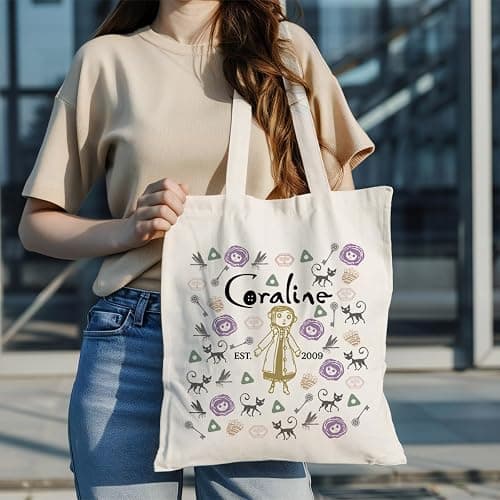 WDSXWH Canvas Tote Bag Aesthetic for Women,Reusable Canvas Cute Shoulder Bag for Grocery, Shopping, Beach & Daily Use thumbnail 2