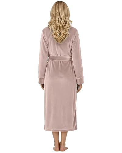 NY Threads Premium Womens Robe, Plush Fleece Long Bath Robe for Women, Fluffy Soft Women's Bathrobe thumbnail 2