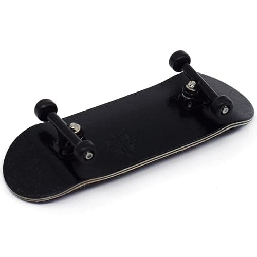 Teak Tuning 32mm Pro Fingerboard Complete - Fully Assembled with Pro Level Components - Pro Shaped Wooden Deck (32x97mm), UltraSpin Bearing Wheels, Prodigy Gen2 Trucks - All Blacks thumbnail 2