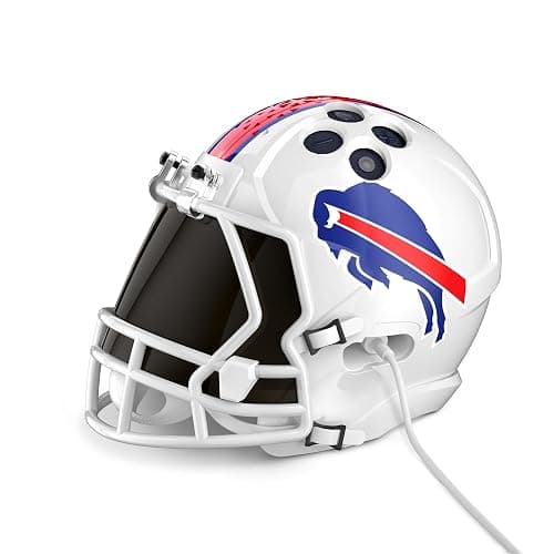NFL Echo Dot Bundle: Includes Echo Dot | Deep Sea Blue and Limited-Edition NFL Helmet Stand | Buffalo Bills thumbnail 4