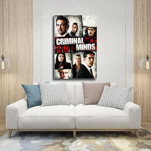 Criminal Minds Reasoning TV Series Dormitory Hallway Restaurant Club 5 Canvas Poster Bedroom Decor Sports Landscape Office Room Decor Gift Unframe:12×18inch(30×45cm) thumbnail 5