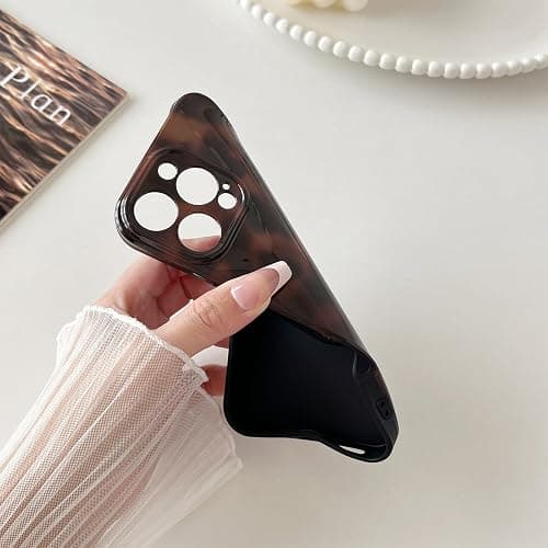 Huahuacase Compatible with for iPhone 14 Pro Max Case, Tortoise Shell Chic Amber Brown Print Leopard, Classic Soft TPU Protective Shockproof Case for iPhone 14 Pro Max 6.7 ''Color2 thumbnail 4