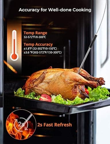 Govee Bluetooth Meat Thermometer, Digital Wireless Meat Thermometer for Smoker Oven, Smart Grill Thermometer with Dual Probes, 230ft Remote Monitor Cooking Thermometer for BBQ Kitchen Rotisserie thumbnail 5