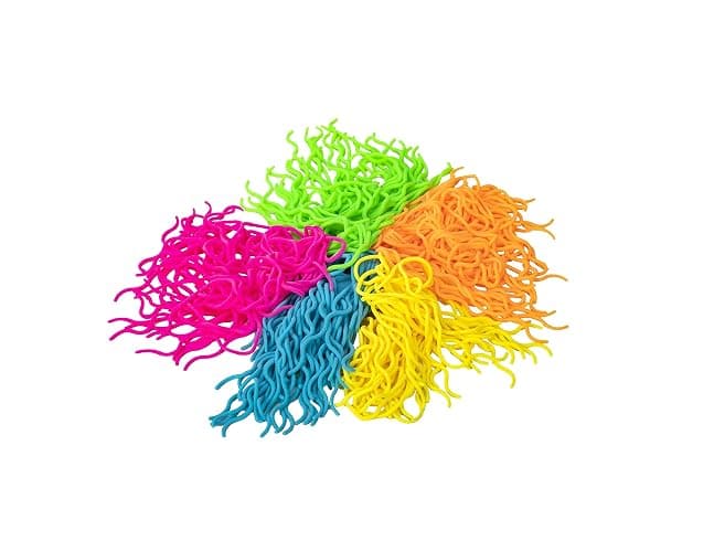 NeeDoh Ramen Noodlies - Sensory Squeeze Toy - Contains 5 Noodle Clumps - 8.5" Long - Multicolored (Pack of 1) thumbnail 3