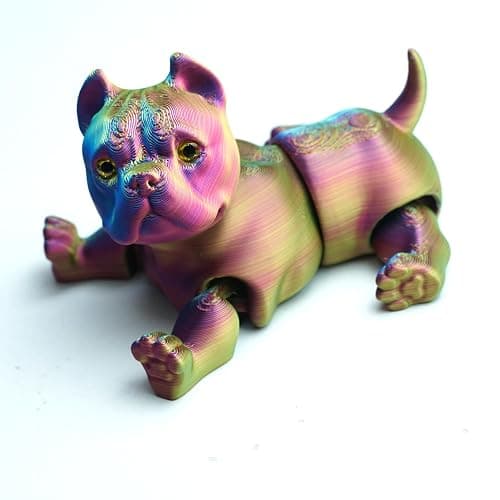 3D Printed Dog Model,Flexible Animals Toy Statue,Movable Joints,Home Office Decor,Interesting Toys for Autism/ADHD,Festival Gifts toco,Fidget Toys, Executive Desk Animals Toy thumbnail 4