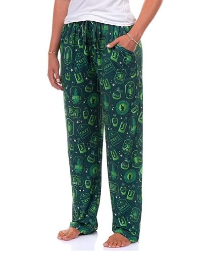 Wicked Pajamas Women's Elphaba Elements Destined To Fly Lounge PJ Pants - Image 1