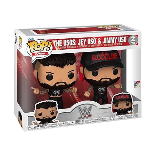 Funko POP! WWE: The Usos: Jey USO & Jimmy USO, 2-Pack - Collectable Vinyl Figure - Gift Idea - Official Merchandise - for Kids & Adults - Sports Fans - Model Figure for Collectors and Display - Image 1