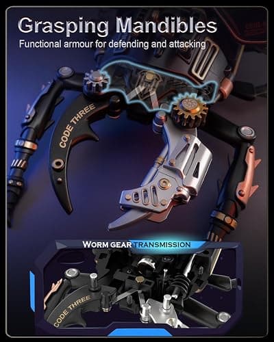 ROKR 3D Puzzles for Adults Electric Insect Metal Model Building Kit Desk Toys Hobby Kit for Adults Gift for Teens (Stag Beetle) thumbnail 4