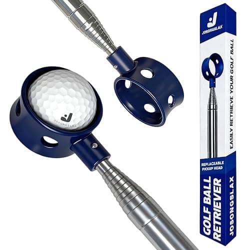 Josongslax Golf Ball Retriever Telescopic for Water, GolfBall Grabber Tool, Golf Accessories Gifts for Men, Women & Golfers, Golf Balls Picker with Stainless Steel Shaft&Non-Slip Rubber Grip - Image 1