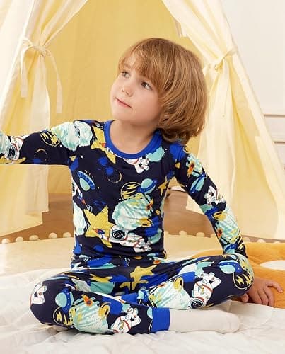babee Reshinee Bamboo Viscose Toddler Pajamas Boys Girls Baby 12M-8Y Pjs Sets Kids 2pcs Snug fit Long-Sleeve Sleepwear thumbnail 6
