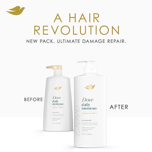 Dove Damage Therapy Shampoo Daily Moisture for Dry Hair with Bio-Protein Care Technology and Hyaluronic Serum 28 Fl Oz thumbnail 5