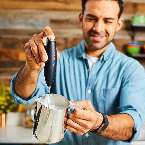 FrothBlast Milk Frother Handheld for Coffee (Foam Maker) Whisk Drink Mixer for Lattes, Cappuccino, Frappe, Matcha, Hot Chocolate thumbnail 3