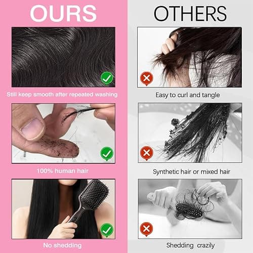 12A Human Hair Bundles 12 14 16 Inch Body Wave 3 Bundles Human Hair 100% Unprocessed Brazilian Virgin Hair Extensions Real Human Hair Quick Weave Hair Bundles for Women Double Weft Natural Black thumbnail 6