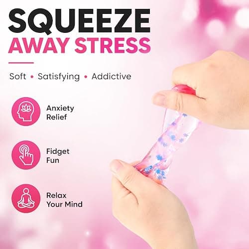 4Pcs Pink Taba Squishy Fidget Toys, Bear Cube Gummy Coconut Oil Stress Balls for Kids Adults, Squishies Cube, Sensory Toys Fidgets for Classroom Prize, Birthday Gifts Party Favors thumbnail 7