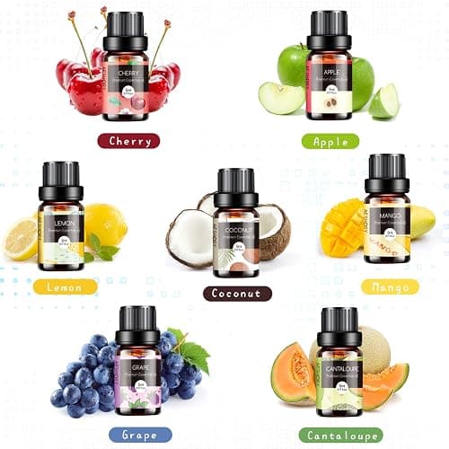 Fruity Essential Oils Set - TOP 14 Fragrance Oil for Diffusers, Candle Making Includes Strawberry, Apple, Pineapple, Cucumber Melon, Cherry, Mango, Lemon, and Orange Scented Aromatherapy Oils (5ml) thumbnail 3