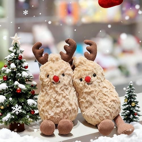 MUALML Cute Peanut Plush Toy, 6" Soft Peanut Stuffed Animal Funny Food Plushies with Legs, Adorable Smile Peanut Birthday Gift for Kids Girls Boys thumbnail 3