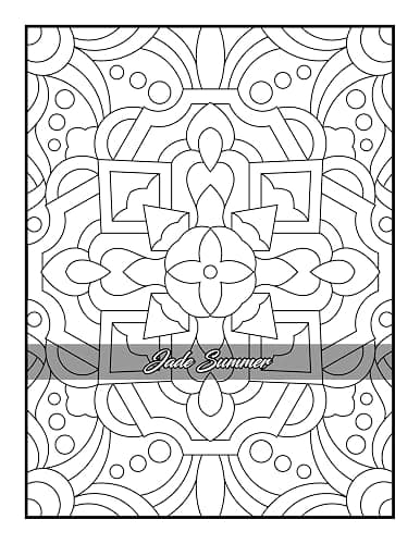 100 Amazing Patterns: An Adult Coloring Book with Fun, Easy, and Relaxing Coloring Pages thumbnail 57