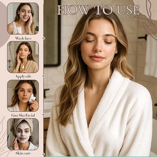 Nuanchu Stainless Steel Gua Sha Facial Tool, Metal Gua Sha for Lymphatic Drainage, Guasha Face Sculpting Double Chin Reduce with Pouch Mother Day Self Care Gift(Silver) thumbnail 3